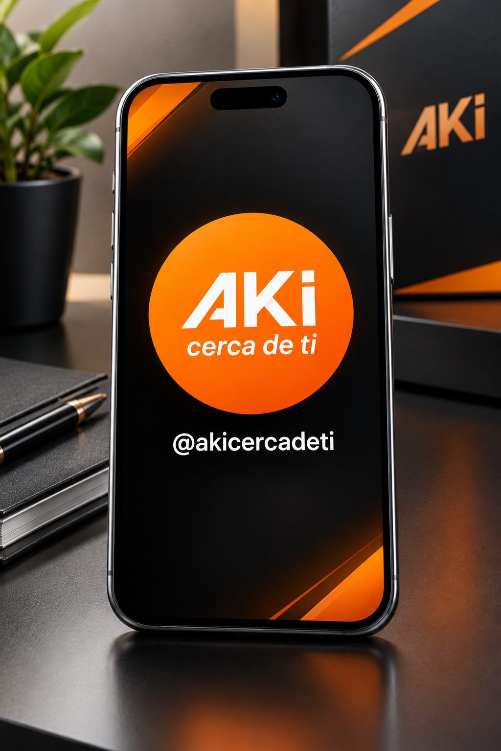 Pantalla de bienvenida de la app AKi cerca de ti